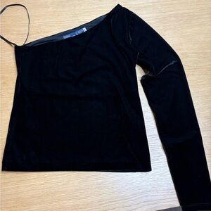 Polo by Ralph Lauren Black Velvet Blouse